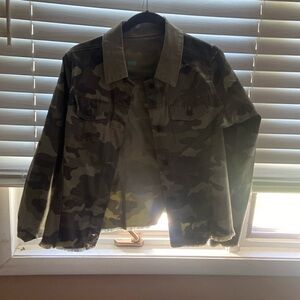 Diane Gilman jacket camo reverses to green